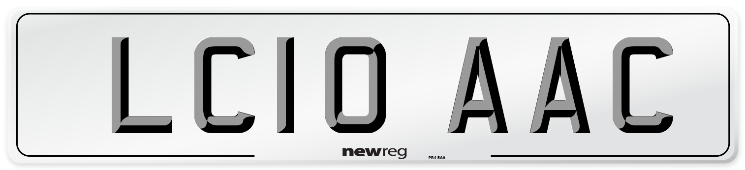 LC10 AAC Number Plate from New Reg